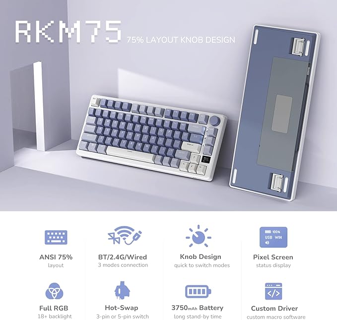 RK ROYAL KLUDGE M75 Mechanical Keyboard - Image 2