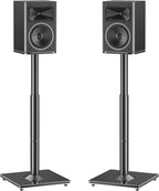 MOUNTUP Universal Speaker Stands Pair 28.3" to 37.4" Height Adjustable Floor by MOUNTUP