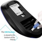 memzuoix 2.4G Wireless Mouse, 1400 DPI Mobile Optical Cordless Mouse - Image 5