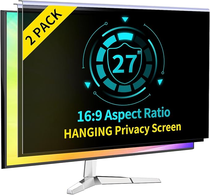 [2-Pack 27 Inch Computer Privacy Screen Filter by DEJIMAX