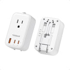 TESSAN Universal Travel Adapter PD 20W, International Power Adapter by TESSAN