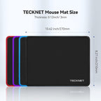 TECKNET Mouse Pad with Anti-fray Stitching, Waterproof Surface & Non-Slip - Image 6