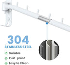 Clothing Racks for Hanging Clothes, Garment Racks Wall Mounted Clothes - Image 3