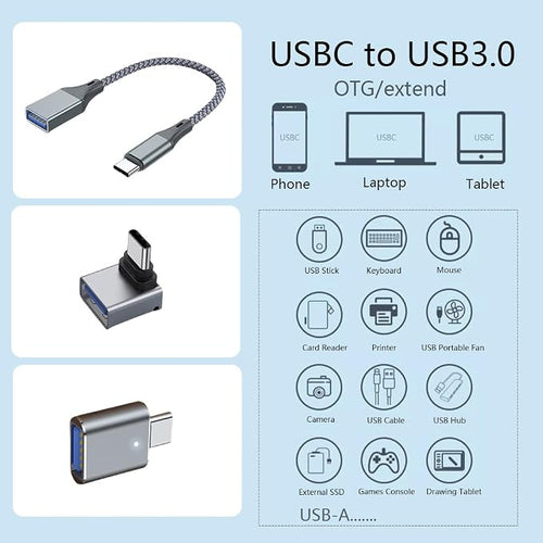 3Pcs Upgraded USB C to USB Adapter, High-Speed Data Transfer, USB Converter - Image 2