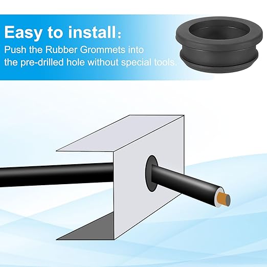 PATIKIL 36.6mm / 1-7/16 Inch Drill Hole, 1-3/16 Inch ID Rubber Grommets - Image 4