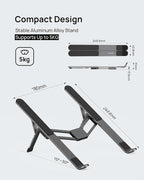 SODI Foldable Laptop Stand for Desk, Lightweight Portable Laptop Stand for - Image 8