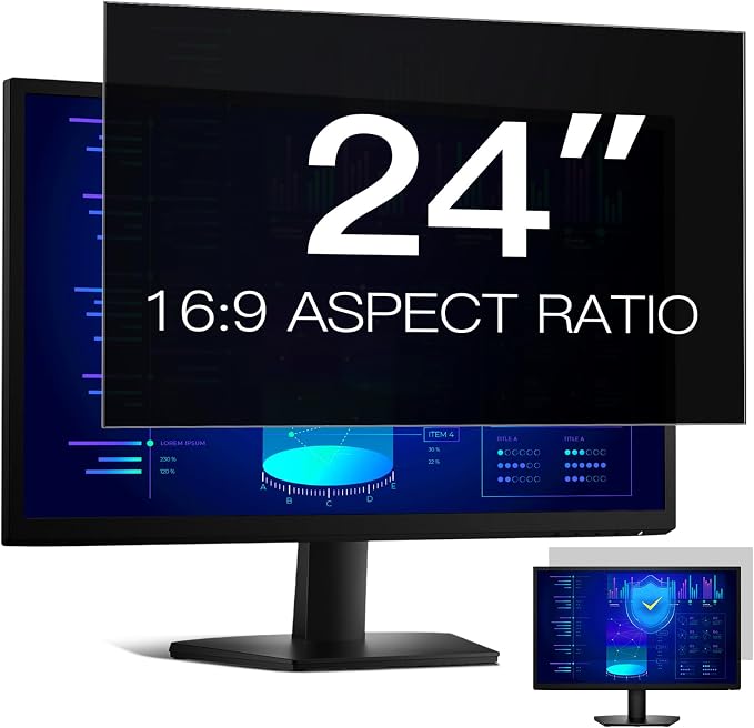 24 Inch Computer Privacy Screen Filter by EASGES