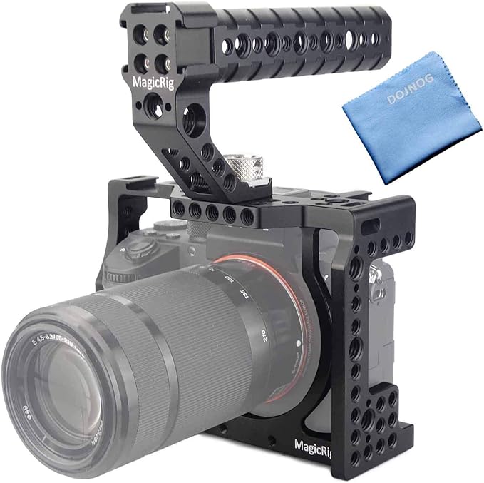 A7iii / A7riii Full Camera Cage Rig and ARRI Locating Top Handle, by MAGICRIG