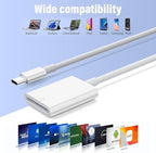USB C SD Card Reader, Type C SD Memory Card Reader Micro SD Card Reader - Image 4