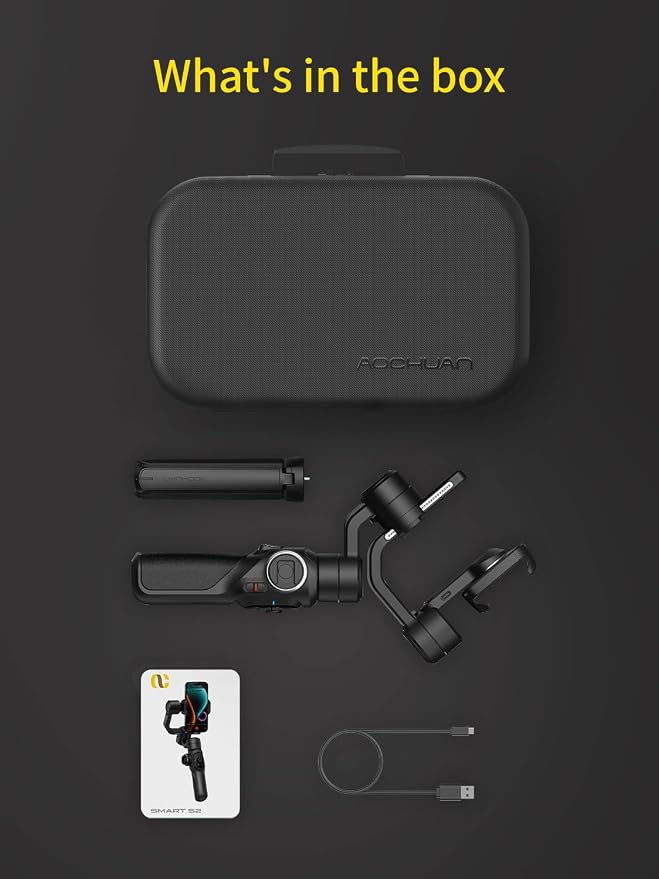 Gimbal Stabilizer for Smartphone, 3-Axis Industry-Standard Gimbal w/360°Rotation - Image 10