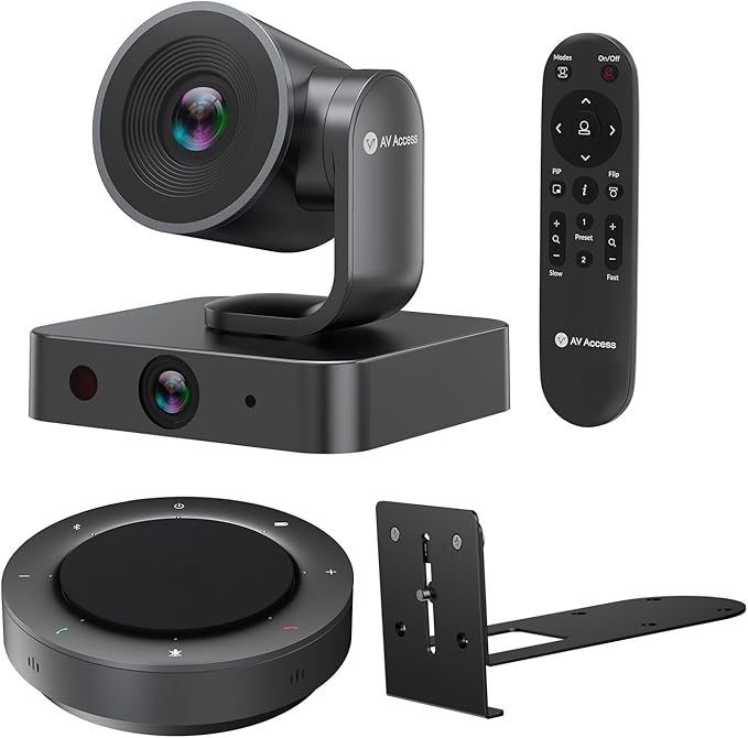 4K Conference Room Camera System, AI Auto-Tracking PTZ Camera 3x Optical/5x by ACTIONSGLOBALUSINC