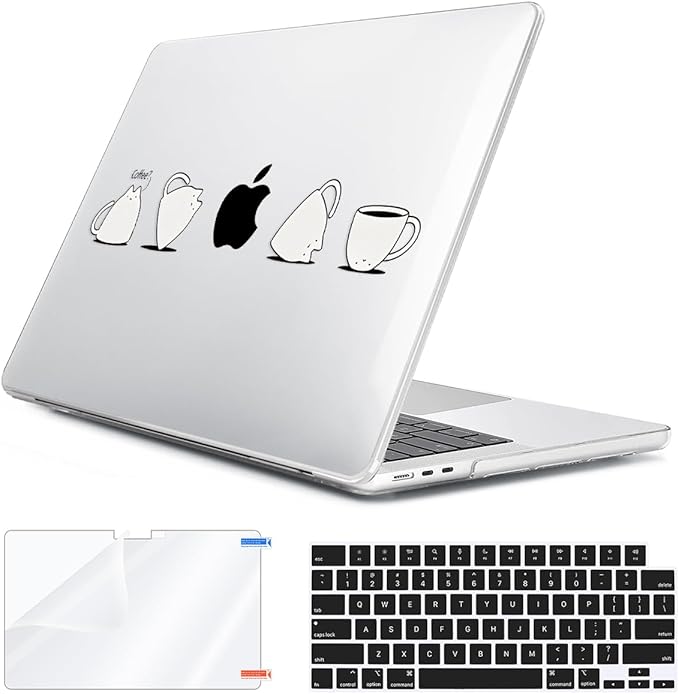 for 2025 2024 2023 2022 MacBook Air 13 inch Case M4 A3240 M3 A3113 M2 A2681 by HOHAIYOO