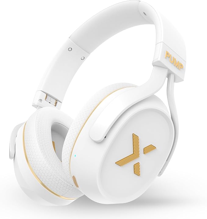 BlueAnt Pump X - The Gym Headphones | White/Gold | Sports Headphones | by BlueAnt