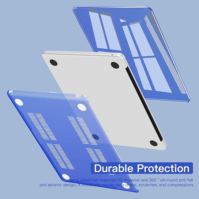 CISSOOK Compatible with MacBook Air 13.6 inch Case Blue 2022 2024 2025 Release - Image 4