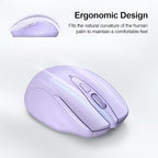 TECKNET Wireless Mouse Rechargeable 4800 DPI Silent USB A & Bluetooth Mouse 6 - Image 8