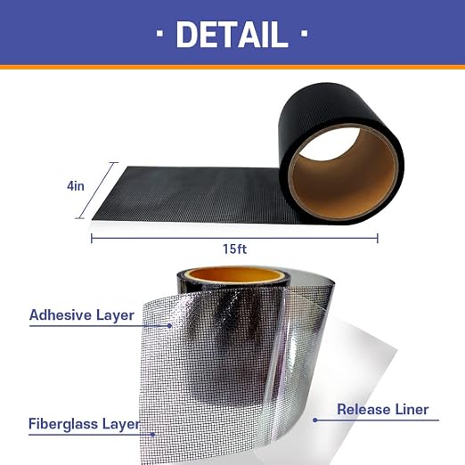 HA SHI Screen Repair Kit for Windows or Doors 3-Layer Strong Adhesive Tape - Image 5