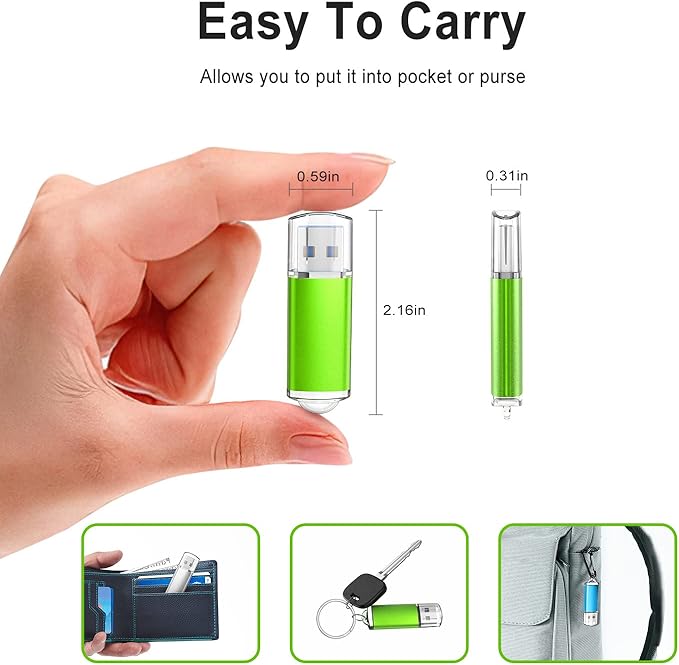 TOPESEL USB Flash Drive 5 Pack 32GB USB 3.0 Flash Drive High Speed 32gb Flash - Image 5
