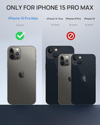 Lanhiem Magnetic for iPhone 15 Pro Max Case, IP68 Waterproof Dustproof Case - Image 5