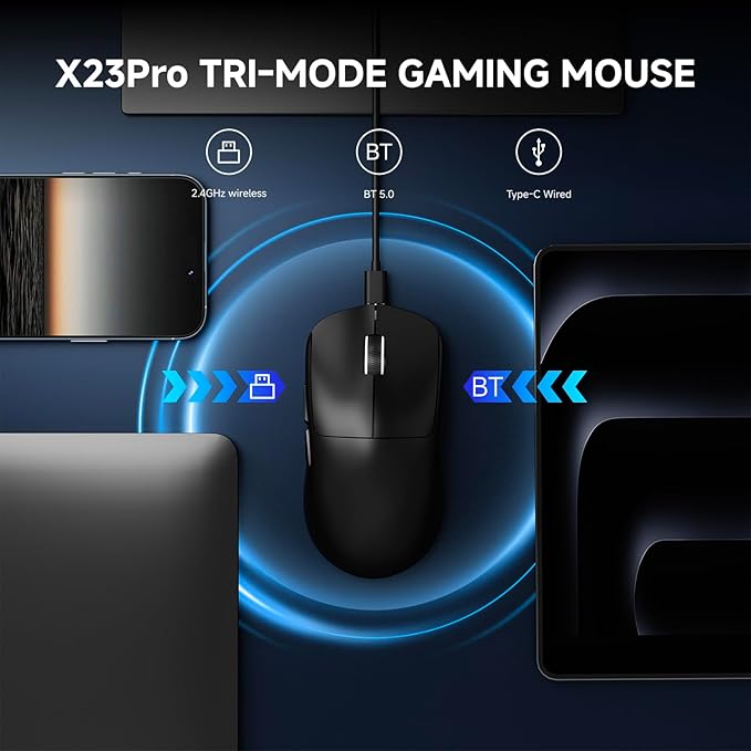 EWEADN X23Pro Wireless Gaming Mouse, 49g Lightweight Mouse, PAW3311 Sensor - Image 5