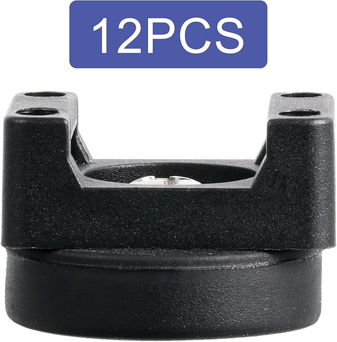 Yookeer 12 Pcs Magnetic Zip Tie Mount Base Black Magnetic Cable Clips Wire - Image 5