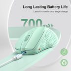 TECKNET Wireless Mouse Rechargeable 4800 DPI Silent USB A & Bluetooth Mouse 6 - Image 3