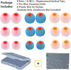 Earbuds Replacement Tips Silicone Earbud Tips Ear Gels Fit - Image 2