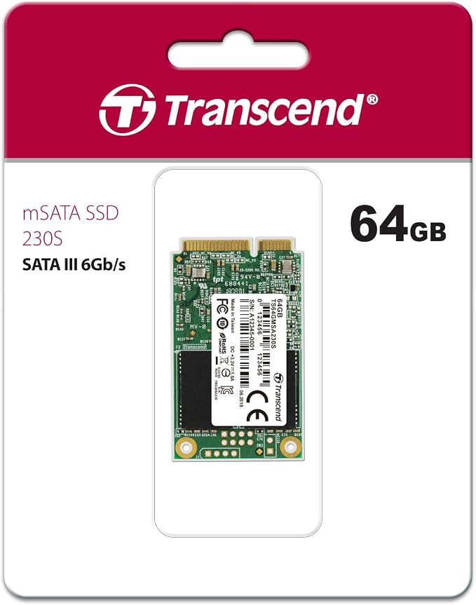 Transcend 64GB SATA III 6GB/S MSA230S mSATA SSD 230S Solid State Drive - Image 3
