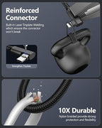 SUNGUY USB C Cable Right Angle 0.8FT, 10Gbps USB 3.1 Gen 2 to USB C Data Cable - Image 7