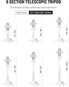 NEEWER Selfie Stick with Detachable Bluetooth Remote Shutter, Lightweight - Image 2
