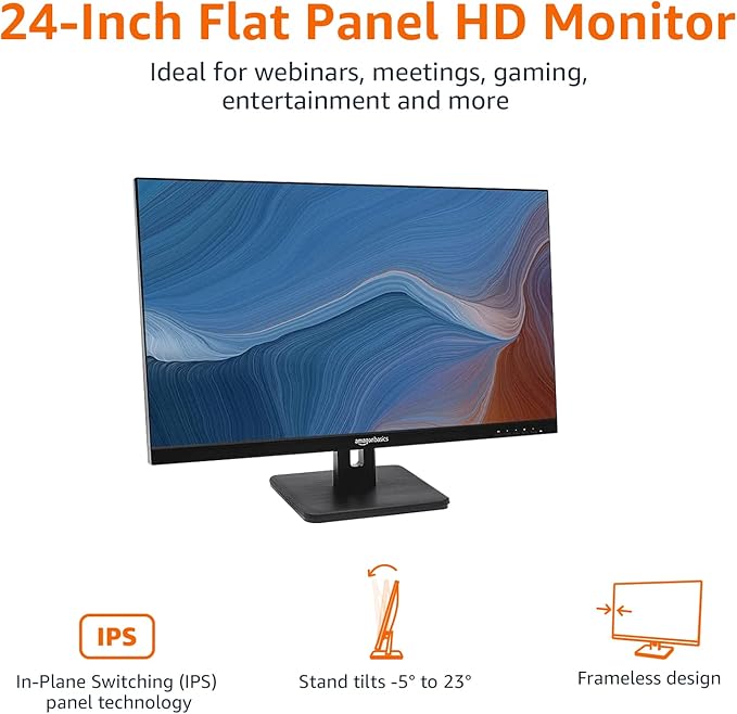 Amazon Basics 24-inch IPS Monitor 75 Hz Powered - Image 2