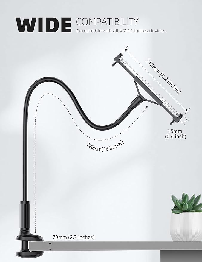 Lamicall Gooseneck Tablet Mount Holder - Image 5