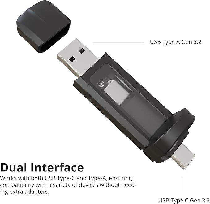 Timetec 1TB Pro Portable USB 3.2 Gen 2 Type-C/Type-A SSD Read Speed 1000MB/s - Image 2
