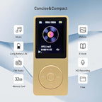 MP3 Player 32GB with Speaker Earphone Portable Mini Golden Music Player Support - Image 4