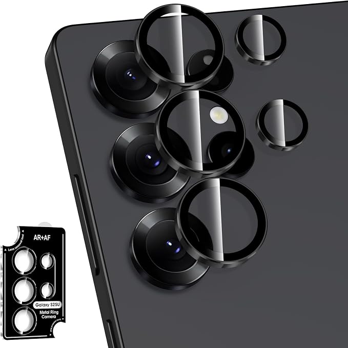 for Samsung Galaxy S25 Ultra Camera Lens Protector, Individual Metal Ring by Btscase