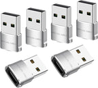 USB to USB C Adapter 6 packs for iPhone Fast Charging, Transfer and Type C OTG by Unknown