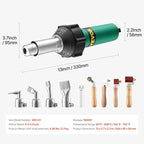 VEVOR Hot Air Plastic Welder, 1600W Hot Air Torch Pistol, 122-1112℉ PVC TPO - Image 7