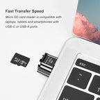 Type C Micro SD Card Reader, BorlterClamp USB C TF Card Reader Adapter - Image 3