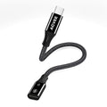 AGVEE 2 Pack 4 inch Lightning Female to USB C Male PD Adapter, 27W Fast Charger by AGVEE