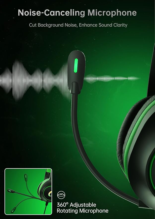CM7002 Gaming Headset for PS5, Xbox Series, Surround Sound RGB Gaming Headphones - Image 5