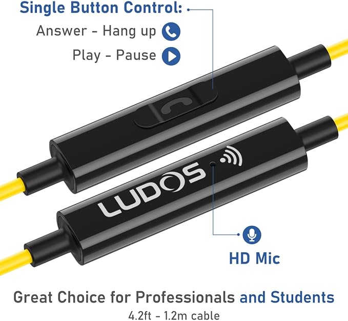 LUDOS Clamor USB C Headphones for iPhone 16 15 Pro Max Plus iPad Pro, 5 Years - Image 3