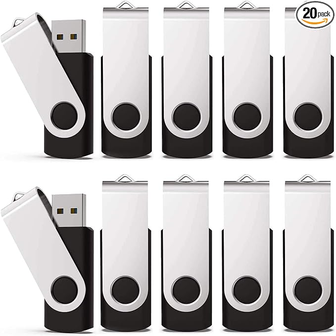 KEXIN 64GB Flash Drive 20 Pack Flash Drive Bulk USB Thumb Drive 64 GB USB Drive by Home