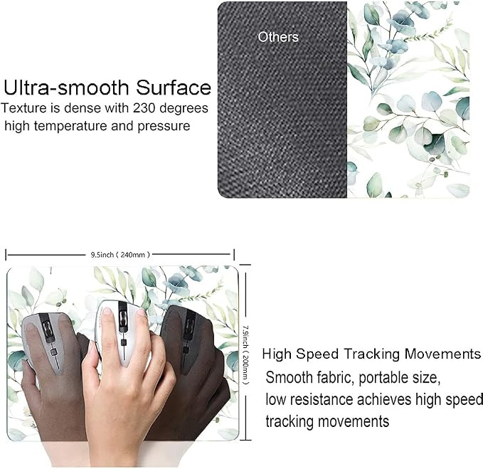 Hokafenle Mouse Pad, Premium-Textured Mousepad Square Waterproof Mouse Mat - Image 3