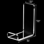 Weewooday 4 Pieces Headphone Hanger Holder Desk Adhesive Headphone Hook Wall - Image 2