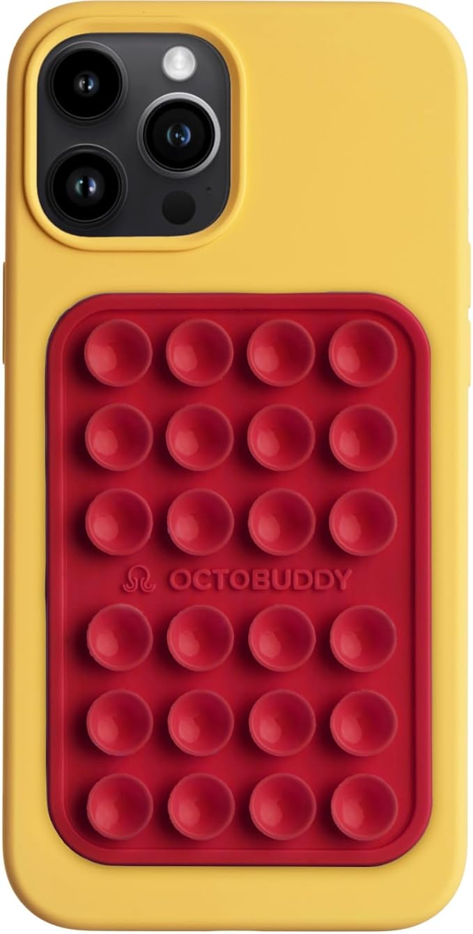 Classic - Silicone Suction Phone Case Adhesive Mount - Hands-Free, Strong Grip by Octobuddy