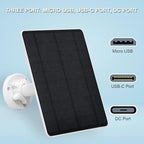 Solar Panel for Security Camera, 5W USB Solar Panel for Cameras DC 5V, Camera - Image 3