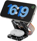 Fast Wireless Charger, Magnetic Foldable 3 in 1 Charging Station by KUXIU