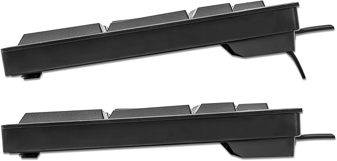 Manhattan Wired Computer Keyboard – Basic Black Keyboard - - Image 4