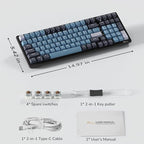 RK ROYAL KLUDGE RK98 Wireless Mechanical Keyboard, 100 Keys 98% Layout - Image 7