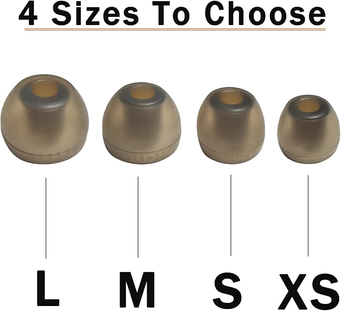 Silicone Replacement Ear Tips for Sony 1000XM5/1000XM4/LinkBuds - Image 4