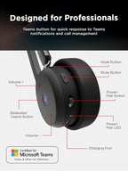 Lenovo Wireless VoIP Headset Teams Certified, Noise-Canceling Mic, USB-A - Image 5